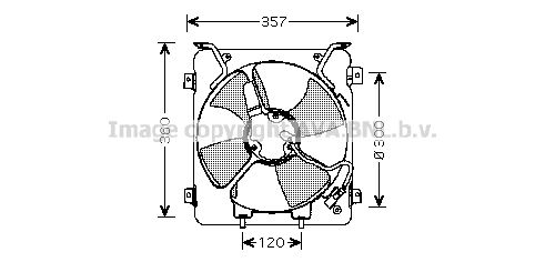 AVA QUALITY COOLING Ventilators, Motora dzesēšanas sistēma HD7523